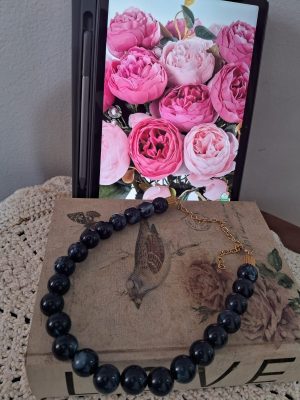 Colar Redondo Azul Marinho